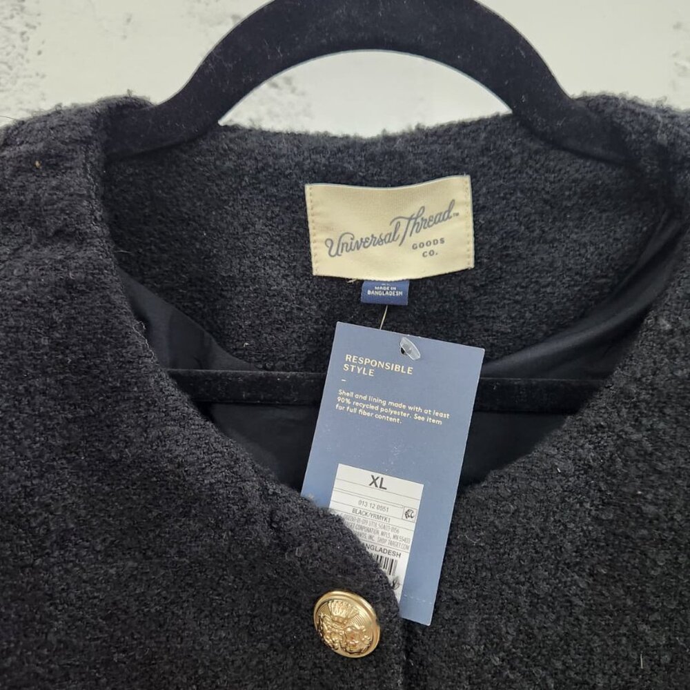 Universal Thread Women's Button Up Winter Blazer Jacket - Picture 5 of 7
